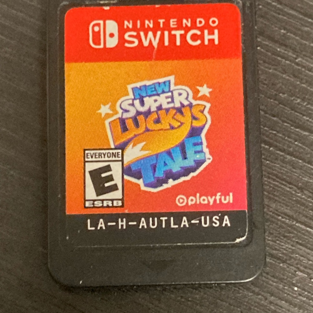 Nintendo Switch New Super Lucky’s Tale Video Game Cartridge